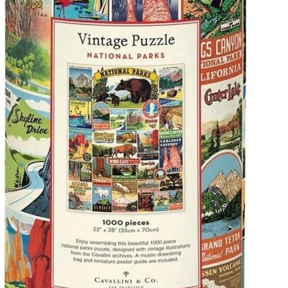 Cavallini Papers & Co. National Parks 1,000 Piece Puzzle